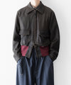 【ANTHEM A】CRACK TERRY BLOUSON - BROWN