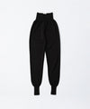 【INTÉRIM】   WOOL SILK CASHMERE  DEAD STOCK YARN KNIT INNER PANTS - BLACK