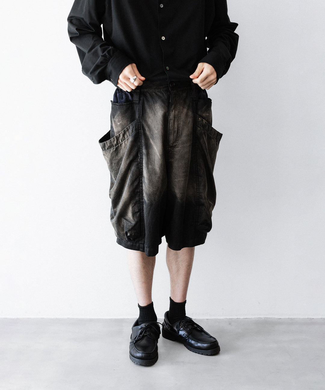 【SUBLATIONS】RUSTY SATIN GARDEN SHORT PANTS - BLACK公式通販サイトsession福岡セレクトショップ