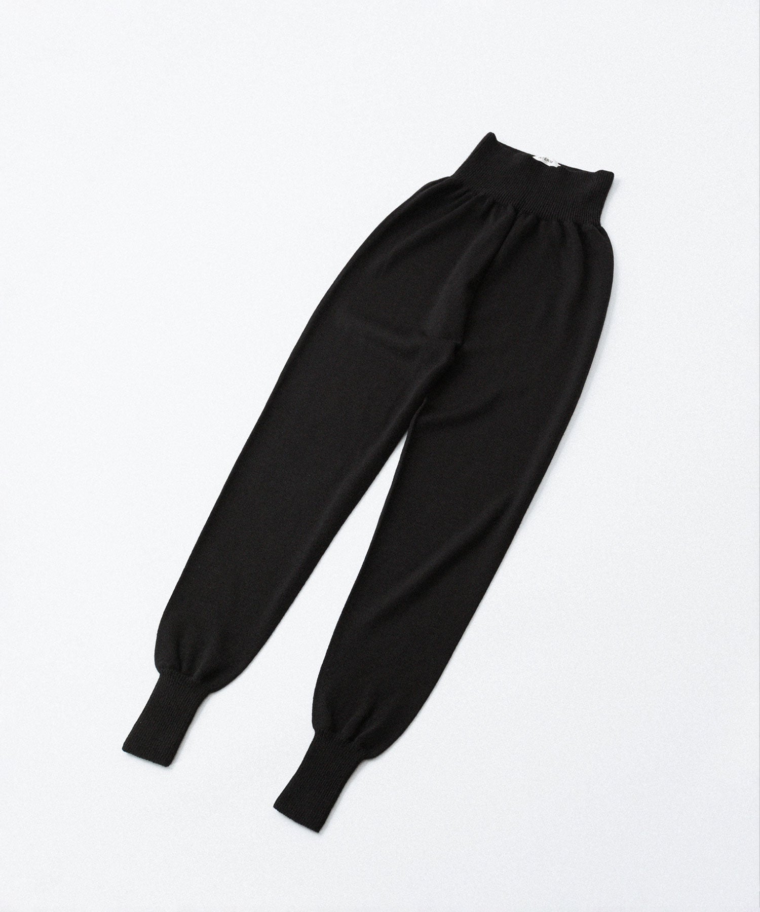 INTÉRIM インテリムのWOOL SILK CASHMERE  DEAD STOCK YARN KNIT INNER PANTSのBLACK公式通販サイトsession福岡セレクトショップ
