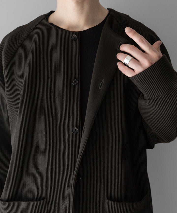 【stein】ssstein シュタインのGRADATION PLEATS CARDIGANのMILITARY KHAKI　 公式通販サイトsession福岡セレクトショップ