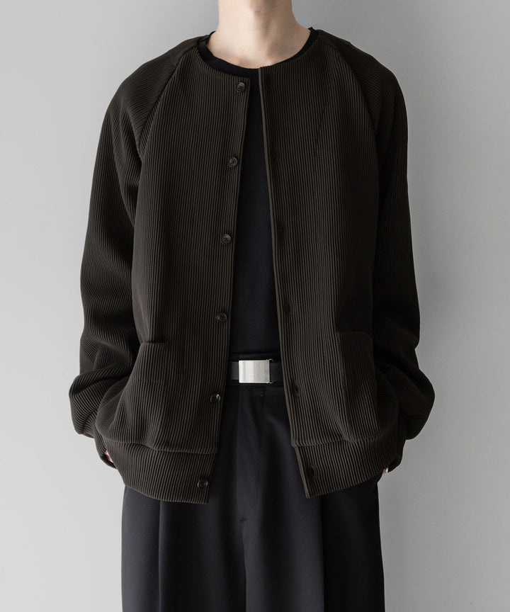 【stein】ssstein シュタインのGRADATION PLEATS CARDIGANのMILITARY KHAKI　 公式通販サイトsession福岡セレクトショップ