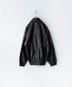 ジャケット・アウター CODA SYNTHETIC LEATHER OVERSIZED JACKET CODA - Black Synthetic Leather Oversized Team Jacket | HBX