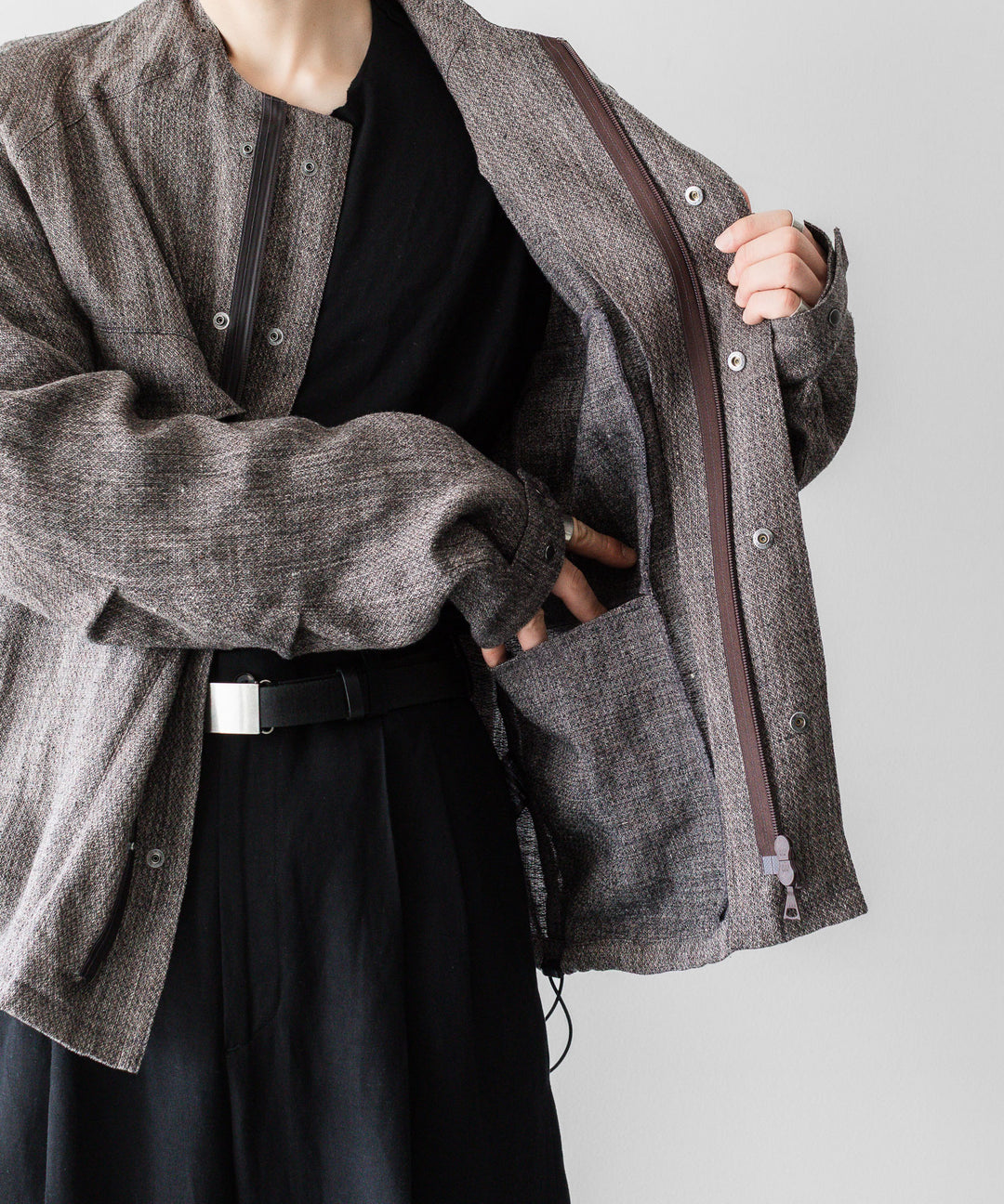 OPPOSE DUALITY オポーズデュアリティのM-65 SHORT LINENのBROWN 公式通販サイトsession福岡セレクトショップ