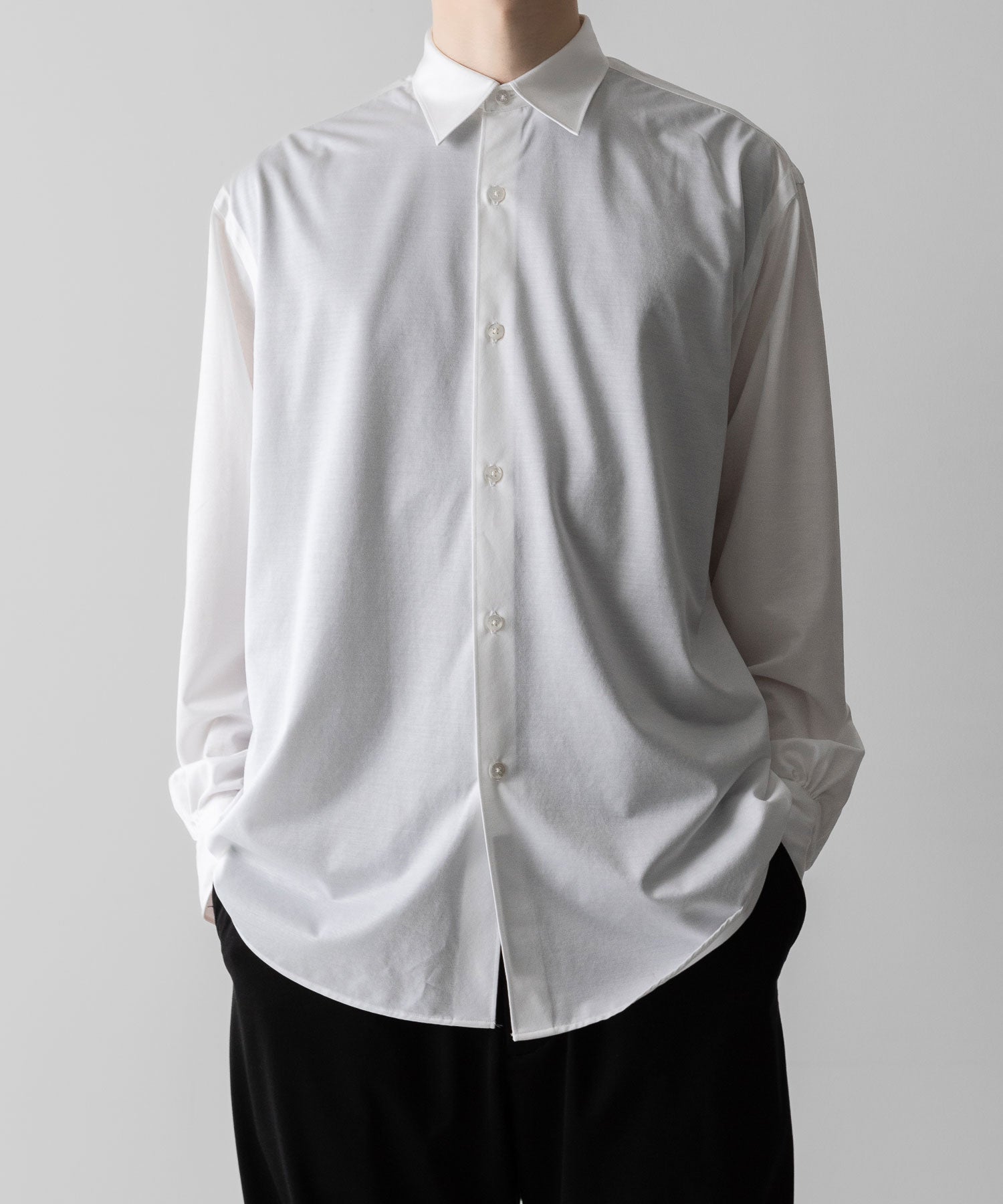 【KANEMASA PHIL.】46G MODEST SHIRT - WHITE