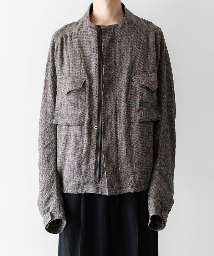 OPPOSE DUALITY オポーズデュアリティのM-65 SHORT LINENのBROWN 公式通販サイトsession福岡セレクトショップ