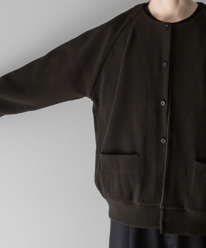 【stein】ssstein シュタインのGRADATION PLEATS CARDIGANのMILITARY KHAKI　 公式通販サイトsession福岡セレクトショップ