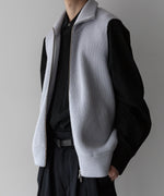 画像をギャラリービューアに読み込む, stein(シュタイン)の23AWコレクションOVERSIZED DRIVERS KNIT ZIP VESTのOFF GREY 公式通販サイトsession福岡セレクトショップ
