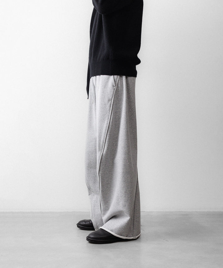【KANEMASA PHIL.】36G HEATHER DRAPING PANTS - GRAY DYE