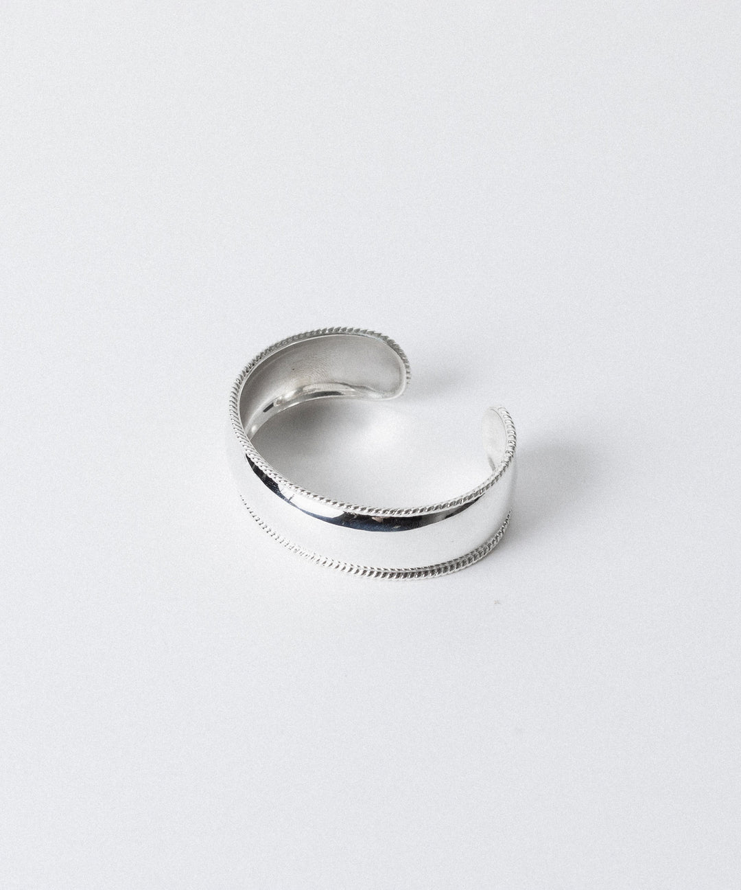 【INTÉRIM】 TAXCO SILVER ROUND TRIM BANGLE - SILVER