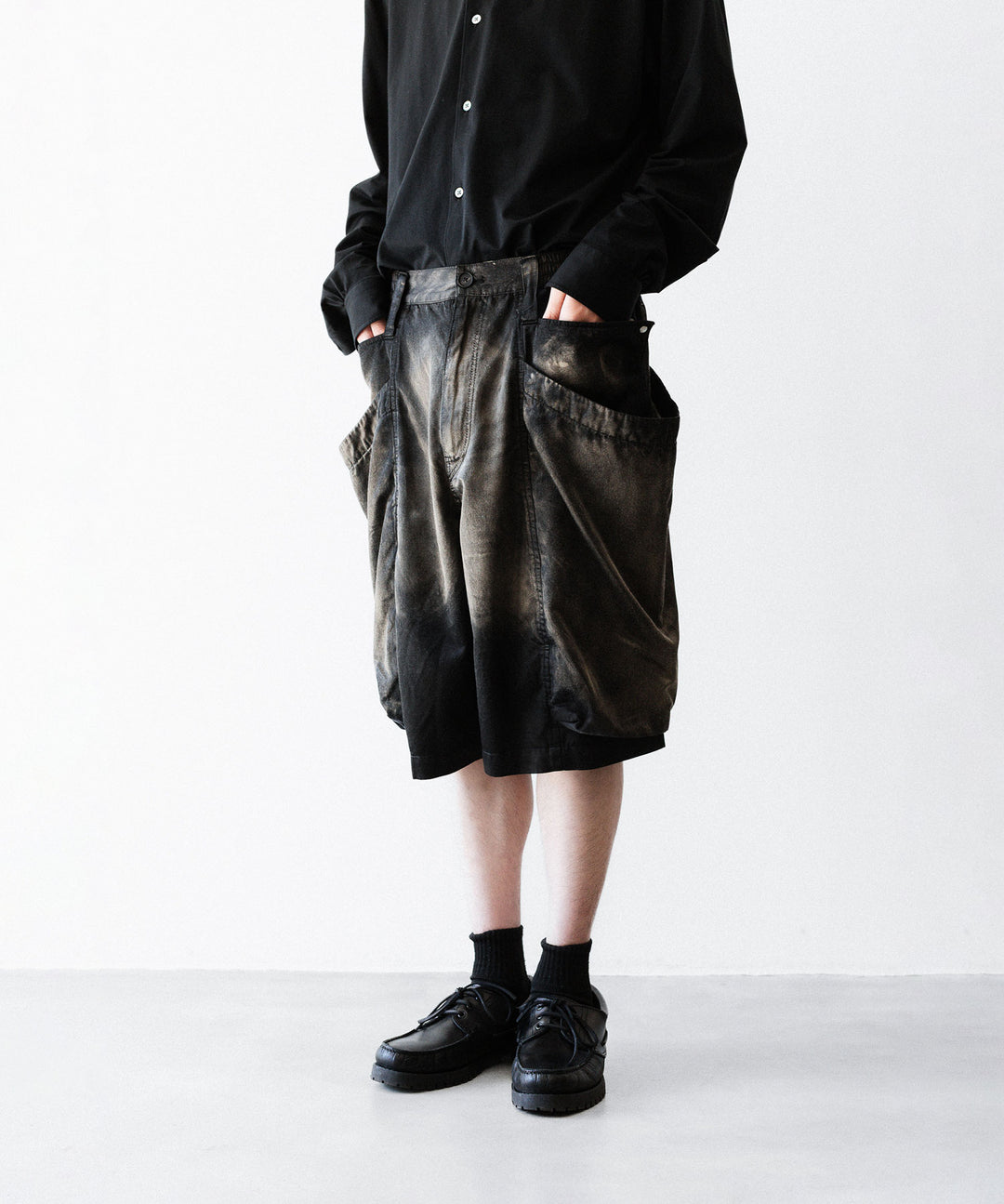 【SUBLATIONS】RUSTY SATIN GARDEN SHORT PANTS - BLACK公式通販サイトsession福岡セレクトショップ
