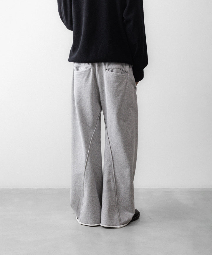 【KANEMASA PHIL.】36G HEATHER DRAPING PANTS - GRAY DYE