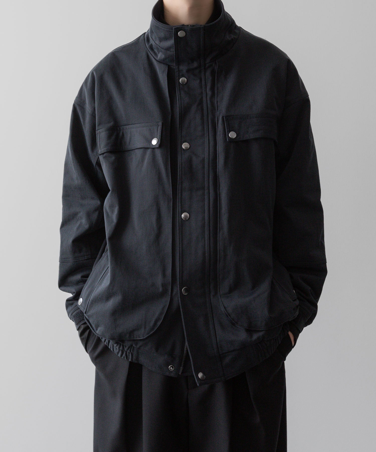 KANEMASA PHIL.-カネマサフィルの36G ECONYL SOLID TECH BLOUSONのBLACK公式通販サイトsession福岡セレクトショップ