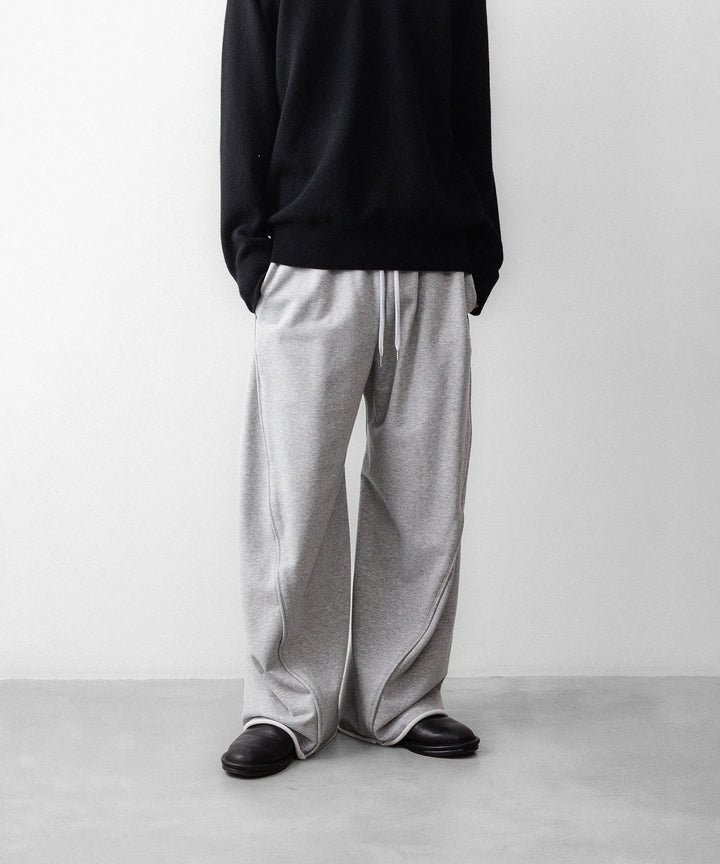 【KANEMASA PHIL.】36G HEATHER DRAPING PANTS - GRAY DYE