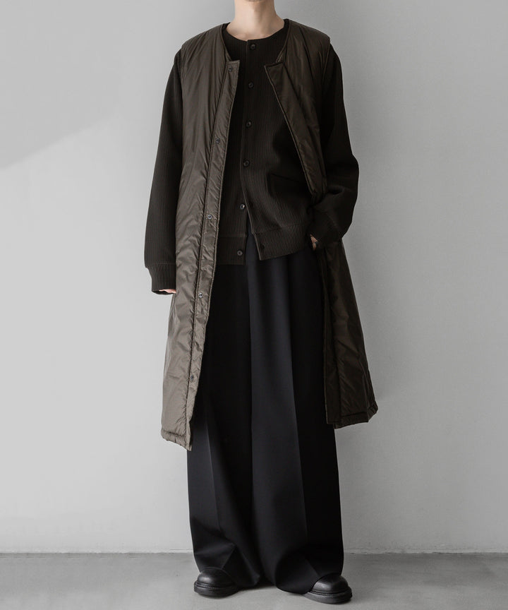 【stein】ssstein シュタインのGRADATION PLEATS CARDIGANのMILITARY KHAKI　 公式通販サイトsession福岡セレクトショップ