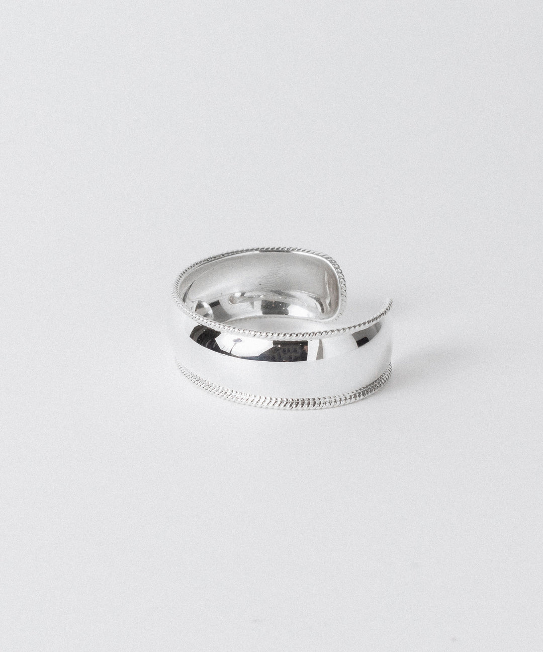 【INTÉRIM】 TAXCO SILVER ROUND TRIM BANGLE - SILVER
