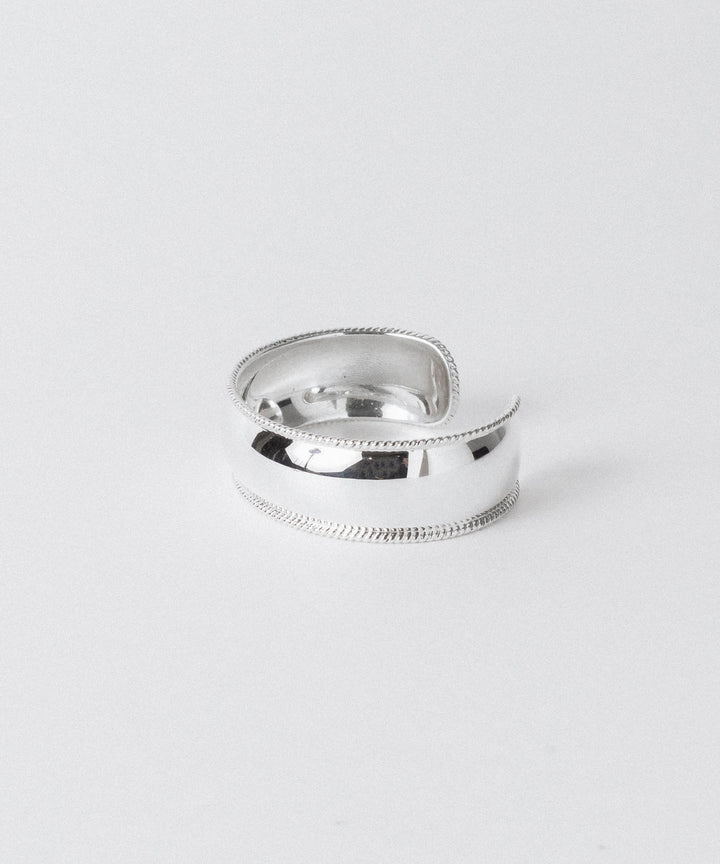 【INTÉRIM】 TAXCO SILVER ROUND TRIM BANGLE - SILVER