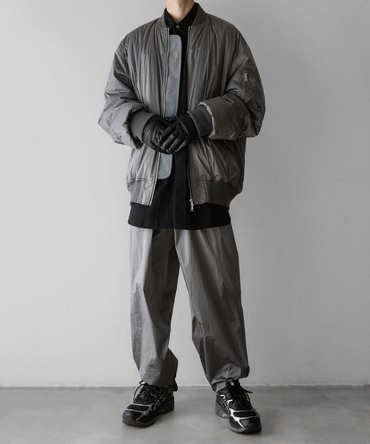 stein(シュタイン)の23AWコレクションWINDBREAKER EASY TROUSERSのSILVER 公式通販サイトsession福岡セレクトショップ