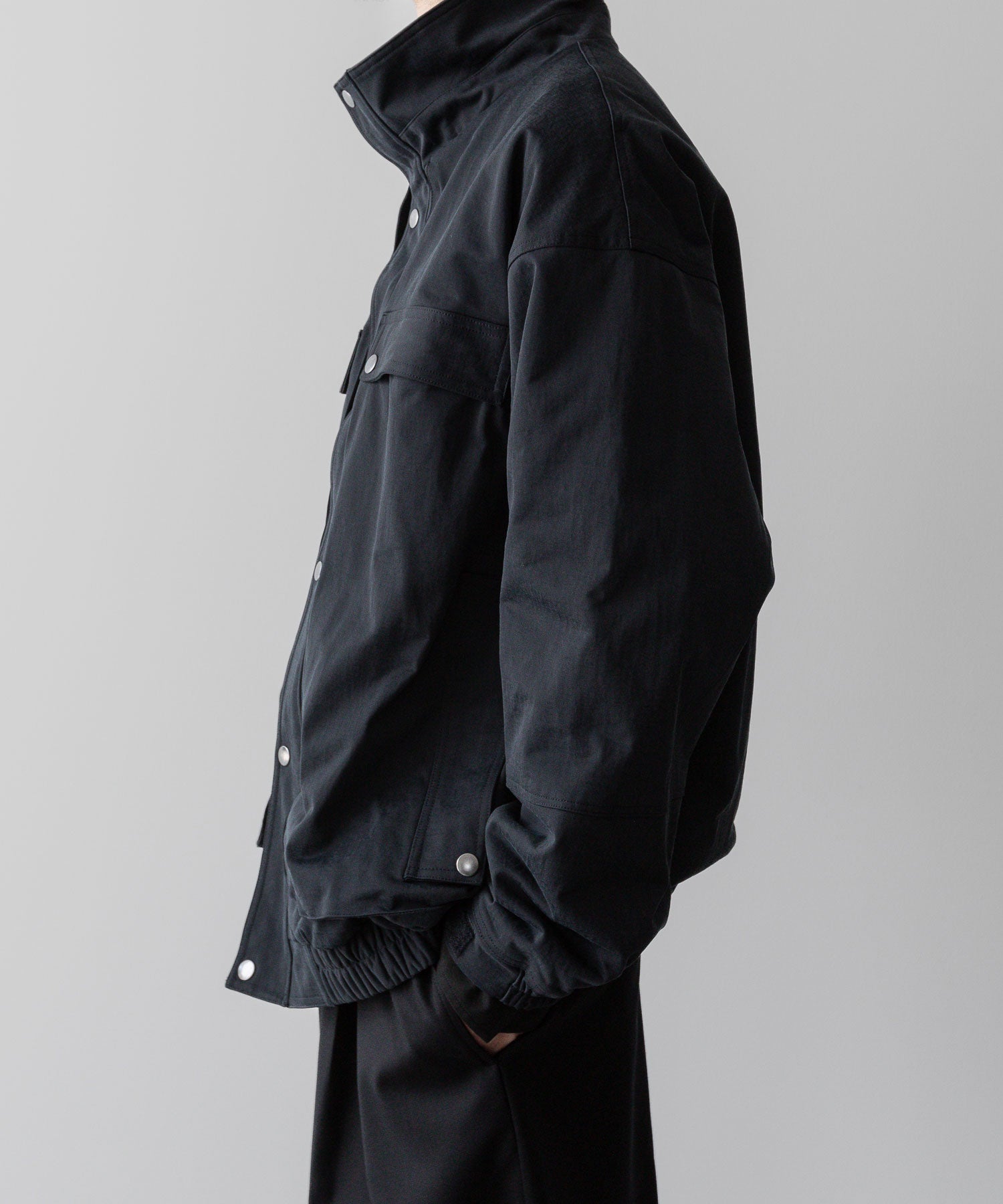 KANEMASA PHIL.-カネマサフィルの36G ECONYL SOLID TECH BLOUSONのBLACK公式通販サイトsession福岡セレクトショップ