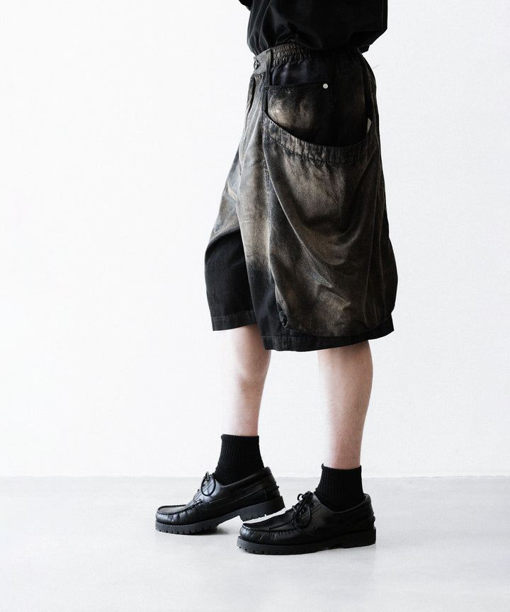 【SUBLATIONS】RUSTY SATIN GARDEN SHORT PANTS - BLACK公式通販サイトsession福岡セレクトショップ