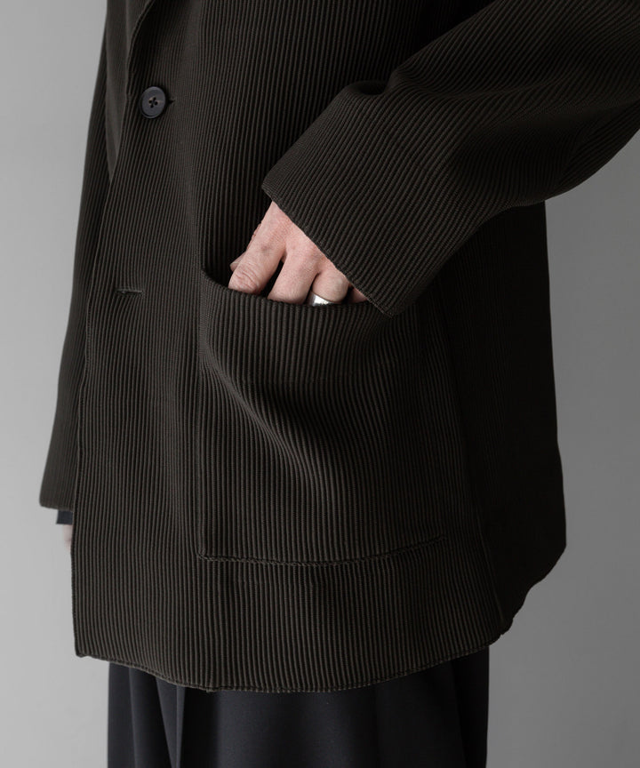 【stein】ssstein シュタインのOVERSIZED GRADATION PLEATS JACKETのMILITARY KHAKI　 公式通販サイトsession福岡セレクトショップ