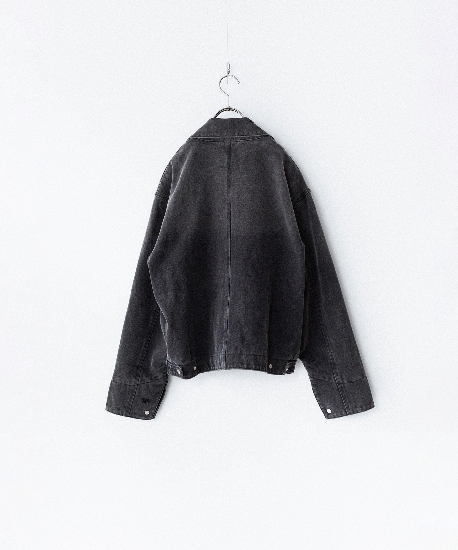CODA コーダ FADED BLACK DAMAGED CANVAS CREW JACKETのBLACK 公式通販サイトsession福岡セレクトショップ