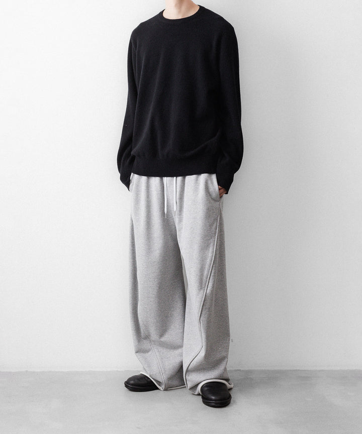 【KANEMASA PHIL.】36G HEATHER DRAPING PANTS - GRAY DYE
