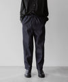 【INTÉRIM】LINEN DENIM TAPERED EASY PANTS - NAVY