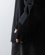 画像をギャラリービューアに読み込む, INTÉRIM インテリムのWOOL SILK CASHMERE DEAD STOCK YARN FINGERLESS GLOVESのBLACK 公式通販サイトsession福岡セレクトショップ
