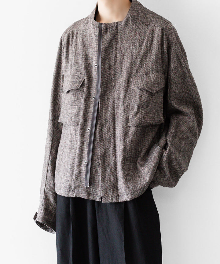 OPPOSE DUALITY オポーズデュアリティのM-65 SHORT LINENのBROWN 公式通販サイトsession福岡セレクトショップ