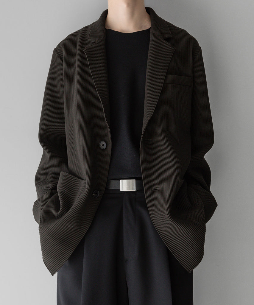 ssstein / シュタイン】OVERSIZED GRADATION PLEATS JACKET - MILITARY