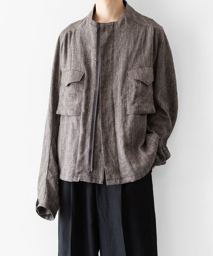 OPPOSE DUALITY オポーズデュアリティのM-65 SHORT LINENのBROWN 公式通販サイトsession福岡セレクトショップ