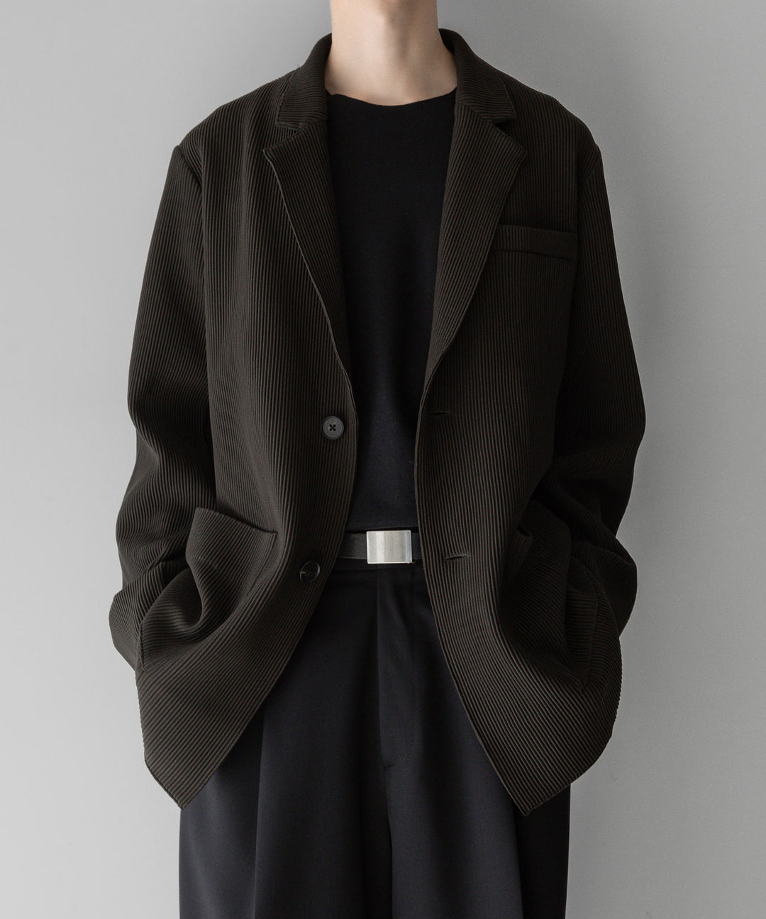 【stein】ssstein シュタインのOVERSIZED GRADATION PLEATS JACKETのMILITARY KHAKI　 公式通販サイトsession福岡セレクトショップ