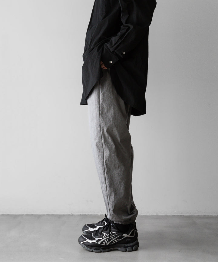 stein(シュタイン)の23AWコレクションWINDBREAKER EASY TROUSERSのSILVER 公式通販サイトsession福岡セレクトショップ