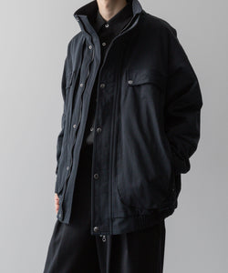 KANEMASA PHIL.-カネマサフィルの36G ECONYL SOLID TECH BLOUSONのBLACK公式通販サイトsession福岡セレクトショップ