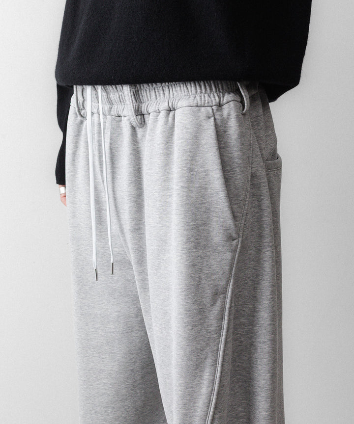 【KANEMASA PHIL.】36G HEATHER DRAPING PANTS - GRAY DYE