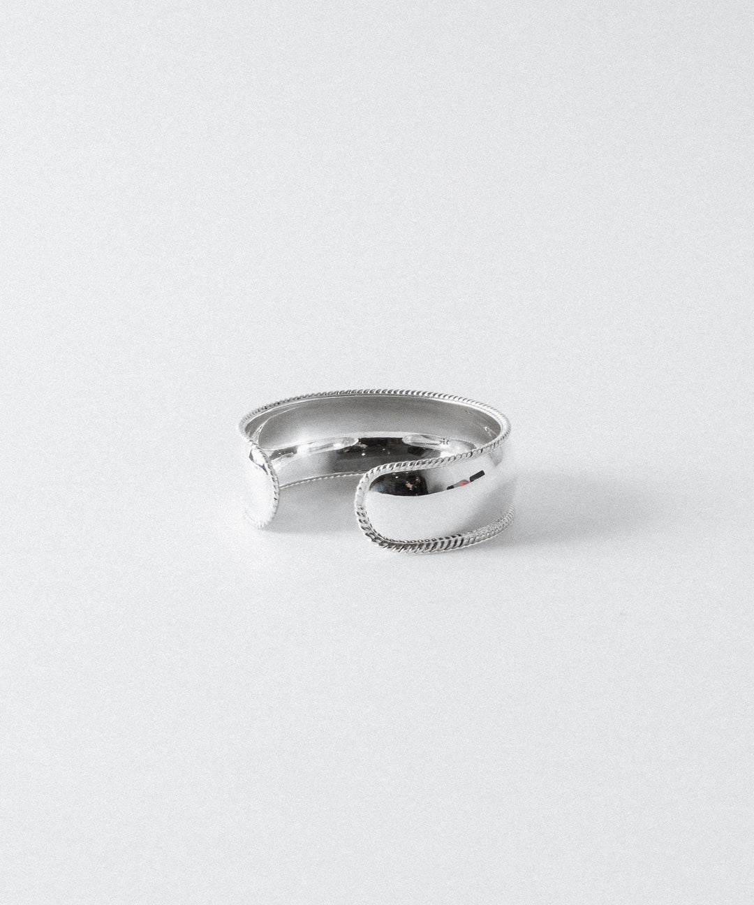 【INTÉRIM】 TAXCO SILVER ROUND TRIM BANGLE - SILVER