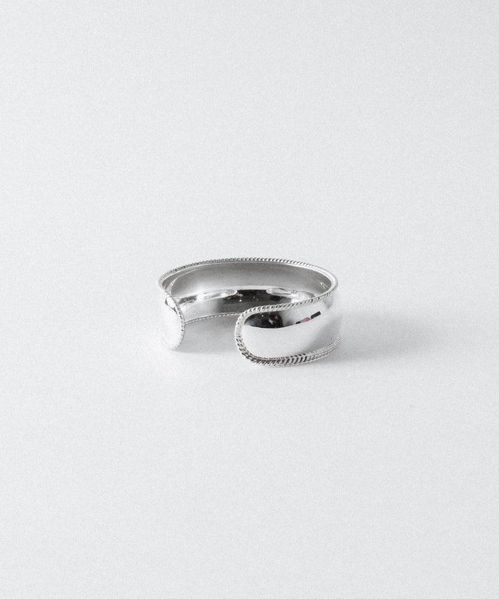 【INTÉRIM】 TAXCO SILVER ROUND TRIM BANGLE - SILVER