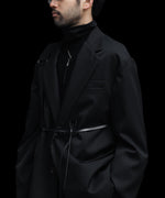 画像をギャラリービューアに読み込む, ssstein(シュタイン)のOVERSIZED SINGLE BREASTED LONG JACKET - BLACKの公式通販サイトsession福岡セレクトショップ
