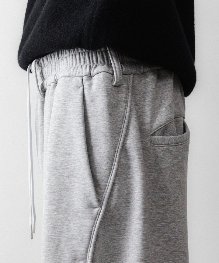【KANEMASA PHIL.】36G HEATHER DRAPING PANTS - GRAY DYE