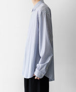 画像をギャラリービューアに読み込む, KANEMASA PHIL. カネマサフィルの46G STRIPE MODEST SHIRTのSAX BLACK公式通販session福岡セレクトショップ
