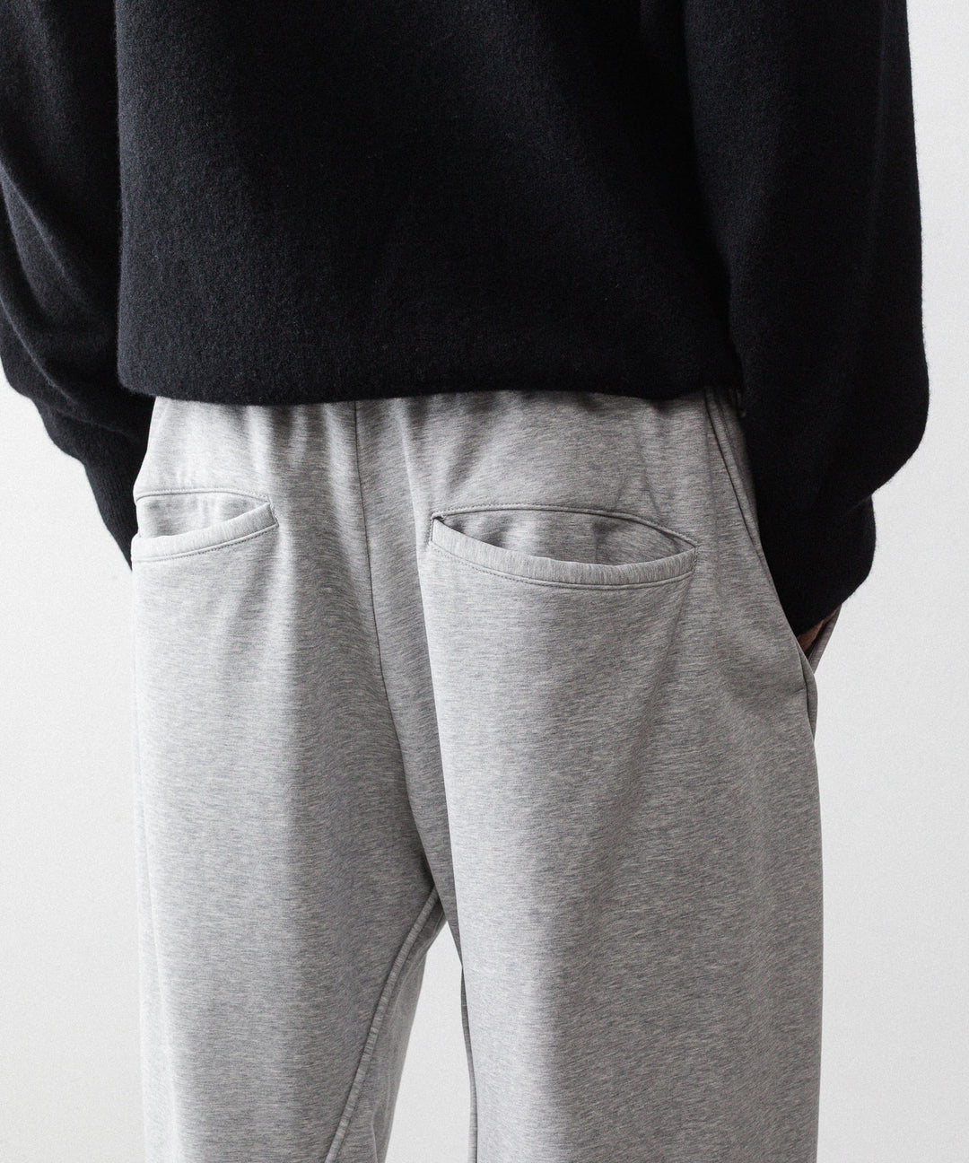 【KANEMASA PHIL.】36G HEATHER DRAPING PANTS - GRAY DYE