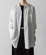 画像をギャラリービューアに読み込む, Fujimoto フジモトのWASHED OVER COTTON &amp; SILK SHIRT - WHITEの公式通販サイトsession福岡セレクトショップ
