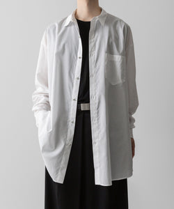 Fujimoto フジモトのWASHED OVER COTTON & SILK SHIRT - WHITEの公式通販サイトsession福岡セレクトショップ