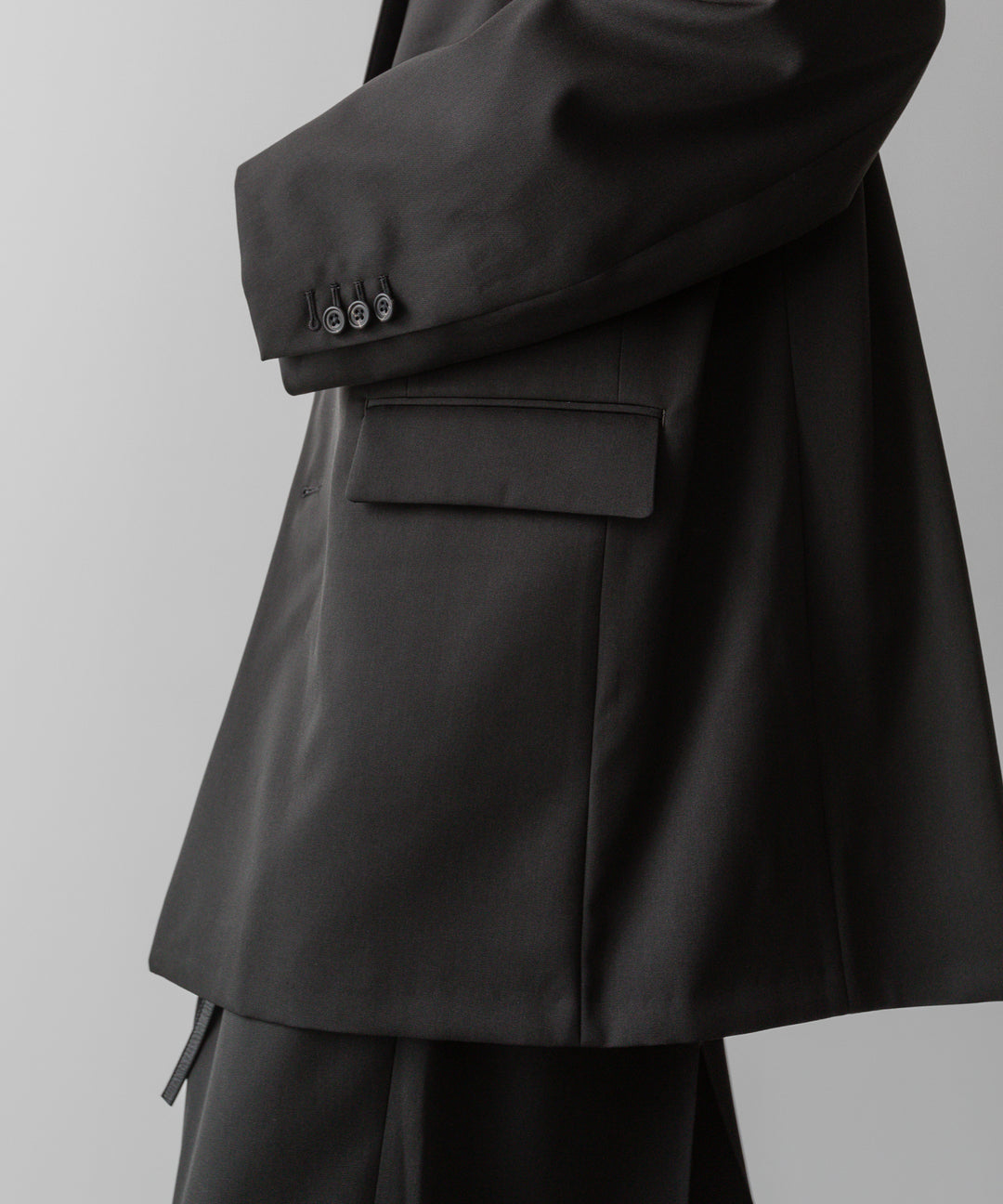ssstein(シュタイン)の24AWコレクション OVERSIZED SINGLE BREASTED LONG JACKET - DARK CHARCOAL 公式通販サイトsession福岡セレクトショップ