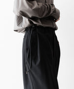 画像をギャラリービューアに読み込む, ANTHEM A-アンセムエーのWASHABLE WOOL NO-BRAINER PANTSのBLACK公式通販サイトsession福岡セレクトショップ
