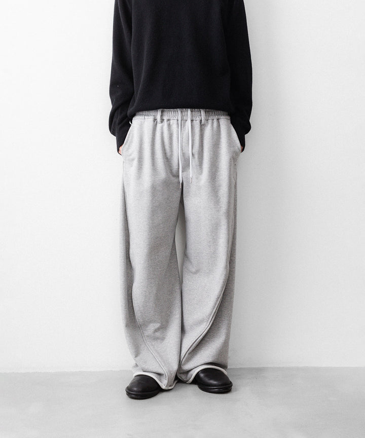 【KANEMASA PHIL.】36G HEATHER DRAPING PANTS - GRAY DYE