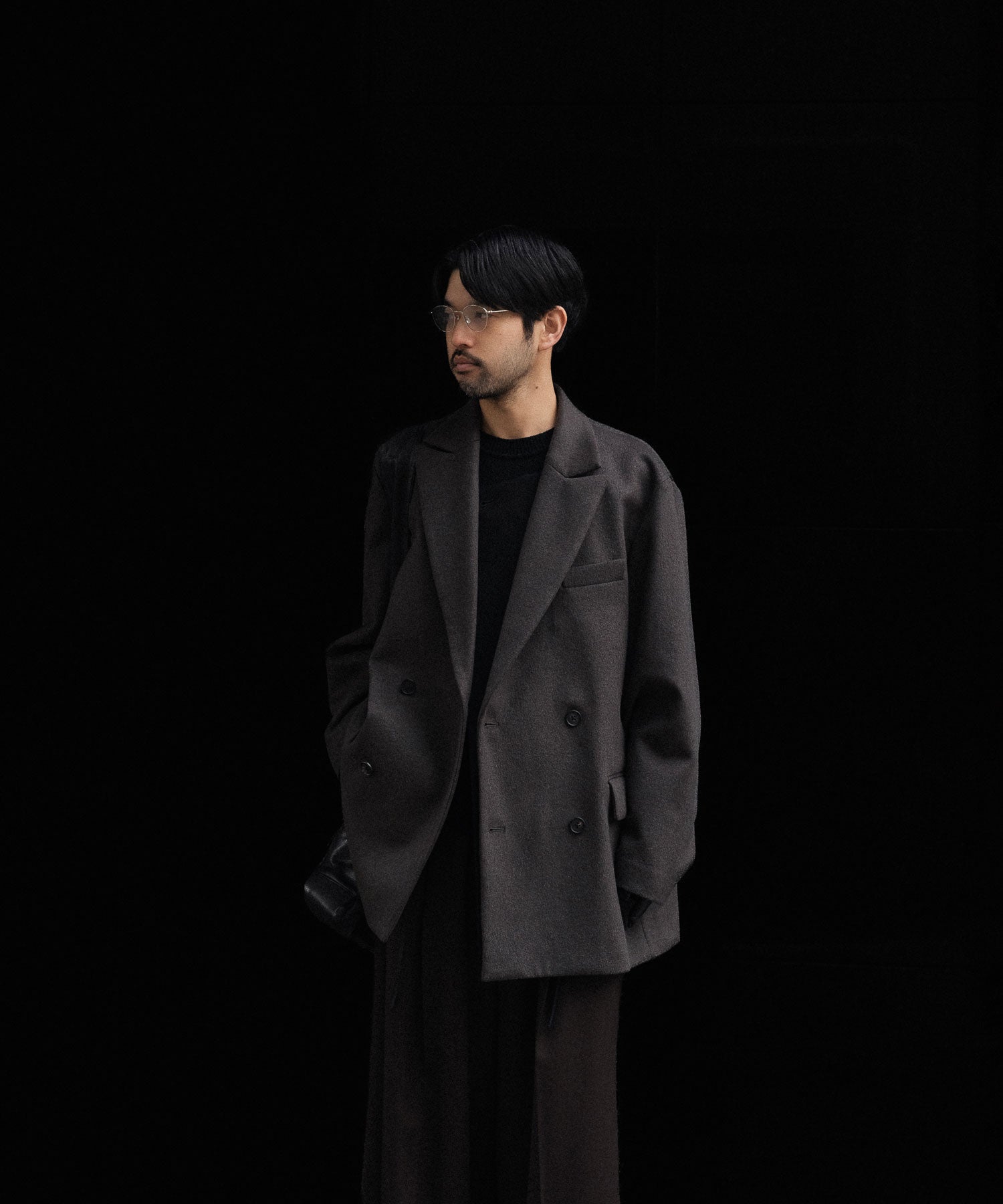 ssstein-シュタインのOVERSIZED DOUBLE LAPELED JACKETのGREY KHAKI公式通販サイトはsession福岡セレクトショップ