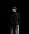 【ssstein】EXTRA FINE WOOL WARM KNIT TURTLE NECK LS - BLACK