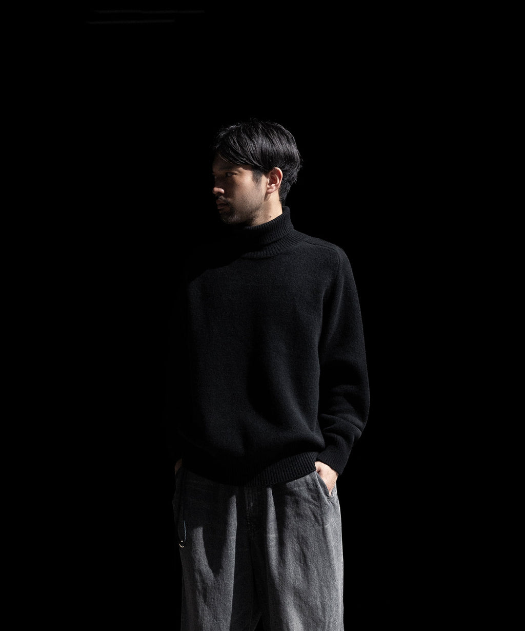 ssstein(シュタイン)のEXTRA FINE WOOL WARM KNIT TURTLE NECK LS - BLACKの公式通販サイトsession福岡セレクトショップ